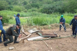 Operativo de vigilancia y protección, culminó con dos personas capturadas por afectación ambiental a predio de la CDMB