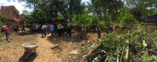 Nos unimos a la jornada ambiental en el asentamiento La Fortuna de Bucaramanga