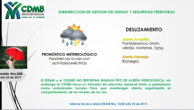 ESTE ALERTA Y ATENTO A LAS RECOMENDACIONES PARA LA PREVENCIÓN DEL RIESGO