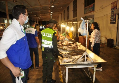 Operativo en Centroabastos para evitar venta de carne y huevos de tortugas