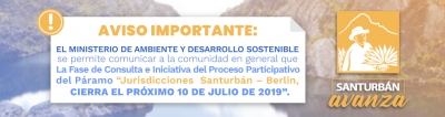 CIERRE DEL PROCESO PARTICIPATIVO - DELIMITACIÓN SANTURBÁN