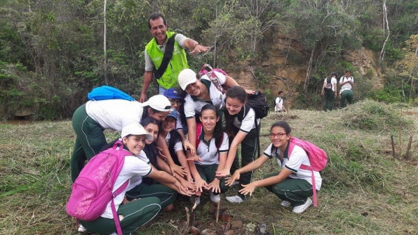 Sembratón de 250 árboles alrededor de la Quebrada La Angula