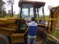 detenida maquinaría por movimiento de tierra