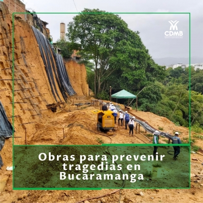 Obras para prevenir tragedias en Bucaramanga