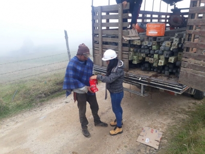 Entregamos material para proteger fuentes hídricas en el Páramo de Santurbán-Berlín