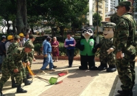 Jornada de limpieza en el Parque Bolívar